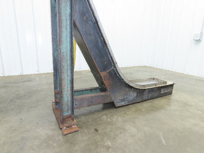 8"W x 58"L Magnetic Incline Chip Conveyor Belt-Less 37" Discharge 230/460V 3PH