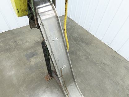 8"W x 58"L Magnetic Incline Chip Conveyor Belt-Less 37" Discharge 230/460V 3PH