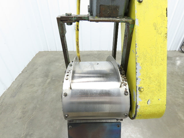 8"W x 58"L Magnetic Incline Chip Conveyor Belt-Less 37" Discharge 230/460V 3PH