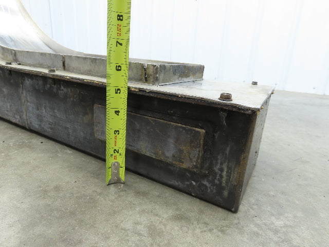 8"W x 58"L Magnetic Incline Chip Conveyor Belt-Less 37" Discharge 230/460V 3PH