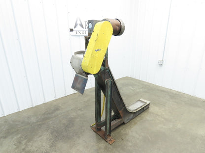 8"W x 58"L Magnetic Incline Chip Conveyor Belt-Less 37" Discharge 230/460V 3PH
