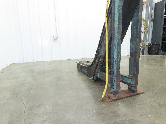 8"W x 58"L Magnetic Incline Chip Conveyor Belt-Less 37" Discharge 230/460V 3PH