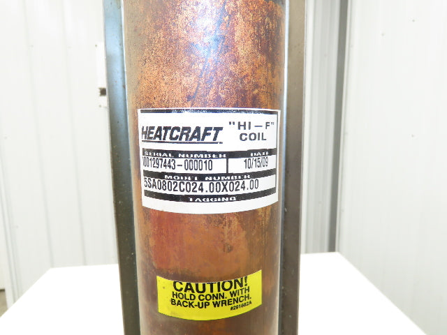 Heatcraft 5SA0802C-24X24FPT Oven Steam Condenser Coil Heat Exchanger 2-1/2"NPT