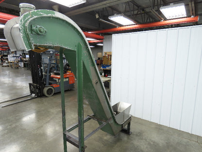 Livonia B-14 14"W x 88"L Magnetic Incline Chip Conveyor 72" Discharge 230/460V