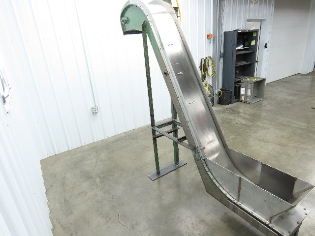 Livonia B-14 14"W x 88"L Magnetic Incline Chip Conveyor 72" Discharge 230/460V