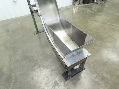 Livonia B-14 14"W x 88"L Magnetic Incline Chip Conveyor 72" Discharge 230/460V