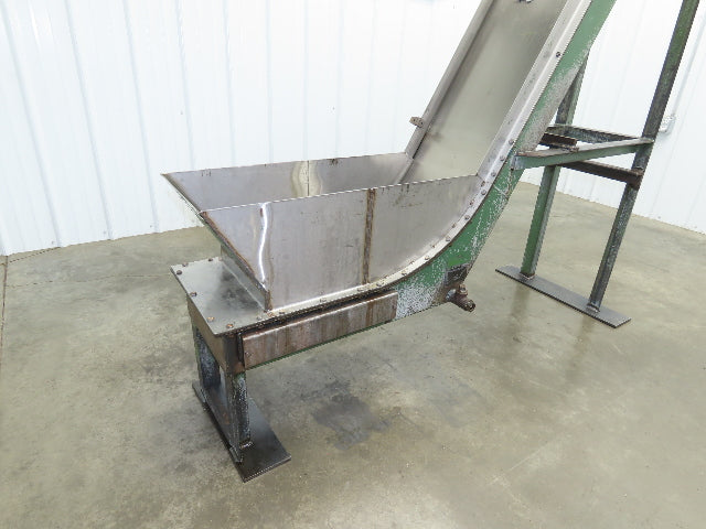 Livonia B-14 14"W x 88"L Magnetic Incline Chip Conveyor 72" Discharge 230/460V