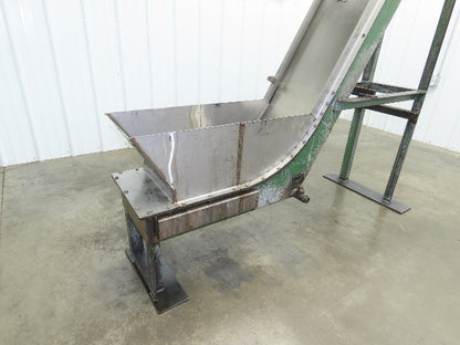 Livonia B-14 14"W x 88"L Magnetic Incline Chip Conveyor 72" Discharge 230/460V