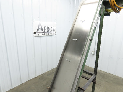 Livonia B-14 14"W x 88"L Magnetic Incline Chip Conveyor 72" Discharge 230/460V