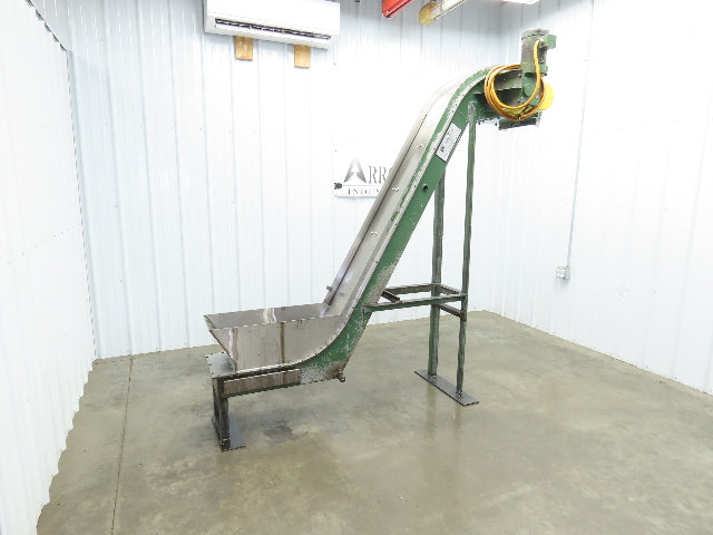Livonia B-14 14"W x 88"L Magnetic Incline Chip Conveyor 72" Discharge 230/460V