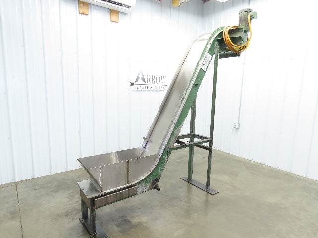 Livonia B-14 14"W x 88"L Magnetic Incline Chip Conveyor 72" Discharge 230/460V