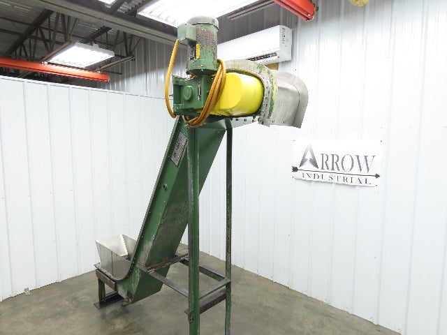 Livonia B-14 14"W x 88"L Magnetic Incline Chip Conveyor 72" Discharge 230/460V