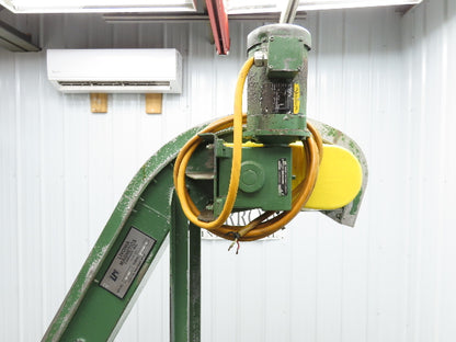 Livonia B-14 14"W x 88"L Magnetic Incline Chip Conveyor 72" Discharge 230/460V