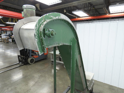 Livonia B-14 14"W x 88"L Magnetic Incline Chip Conveyor 72" Discharge 230/460V