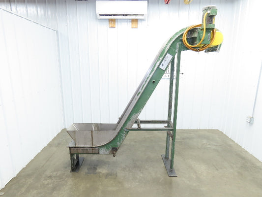 Livonia B-14 14"W x 88"L Magnetic Incline Chip Conveyor 72" Discharge 230/460V