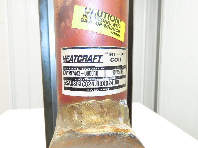 Heatcraft 5SA0802C-24X24FPT Oven Steam Condenser Coil Heat Exchanger 2-1/2"NPT