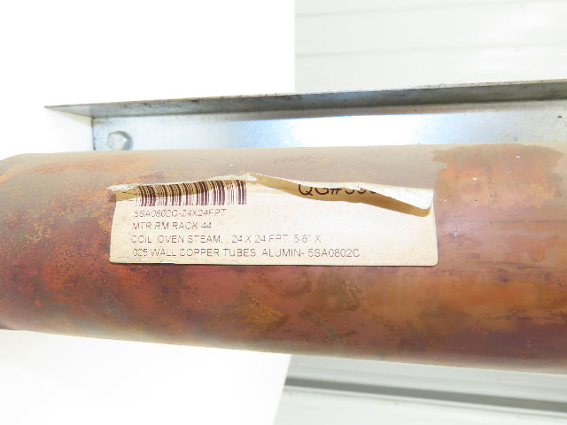Heatcraft 5SA0802C-24X24FPT Oven Steam Condenser Coil Heat Exchanger 2-1/2"NPT