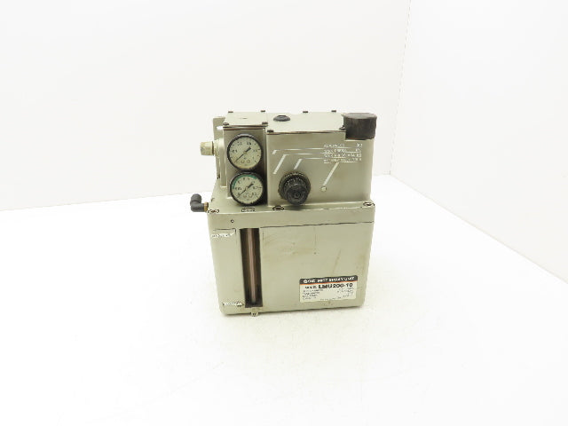 SMC LMU200-10 Oil Lubrication Mist Spray Unit 3L Tank 110V