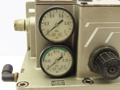 SMC LMU200-10 Oil Lubrication Mist Spray Unit 3L Tank 110V