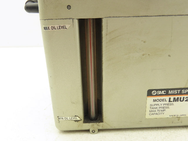 SMC LMU200-10 Oil Lubrication Mist Spray Unit 3L Tank 110V