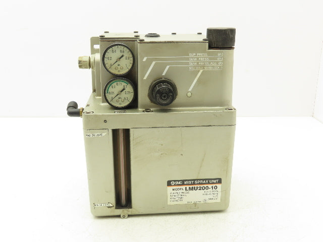 SMC LMU200-10 Oil Lubrication Mist Spray Unit 3L Tank 110V