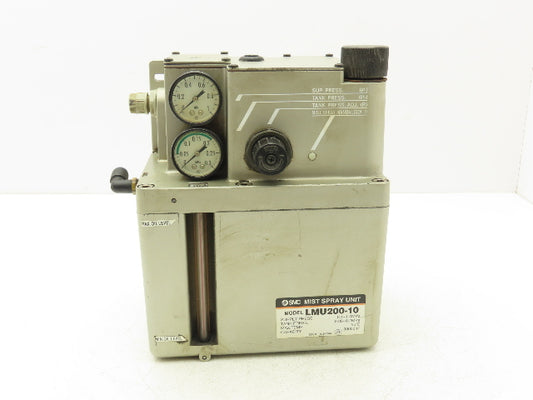 SMC LMU200-10 Oil Lubrication Mist Spray Unit 3L Tank 110V
