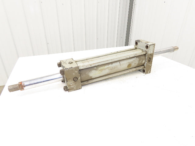 Loramendi Hydraulic Cylinder 100mm Bore X 375mm Stroke Double End Flange Mount