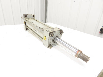 Loramendi Hydraulic Cylinder 100mm Bore X 375mm Stroke Double End Flange Mount