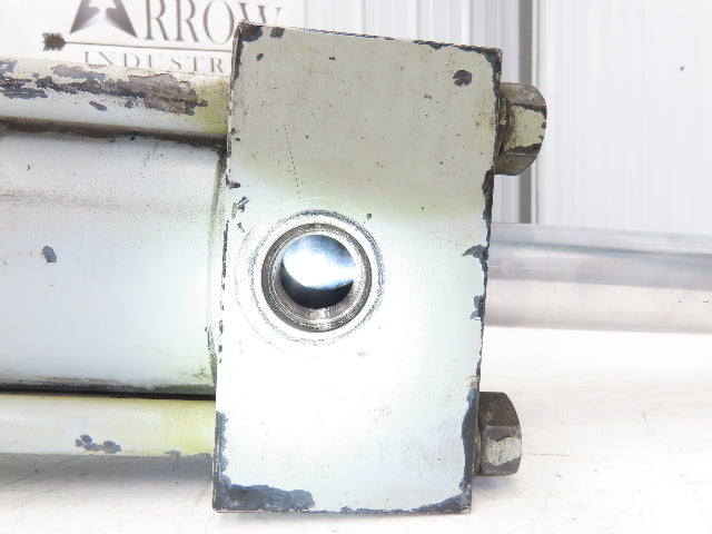 Loramendi Hydraulic Cylinder 100mm Bore X 375mm Stroke Double End Flange Mount