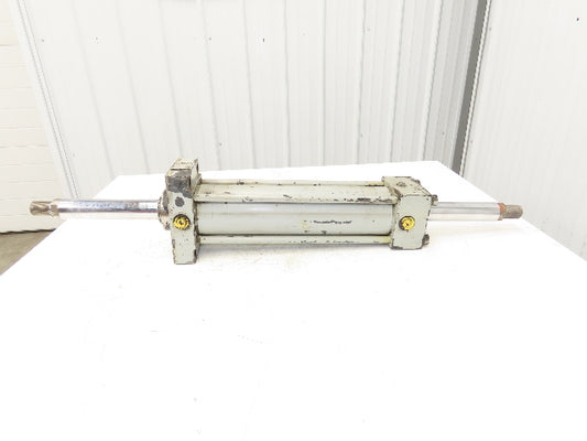 Loramendi Hydraulic Cylinder 100mm Bore X 375mm Stroke Double End Flange Mount