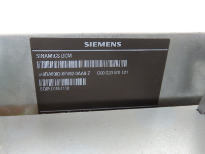 Siemens 6RA8082-6FV62 Sinamics DCM Converter Drive 500VDC 450A