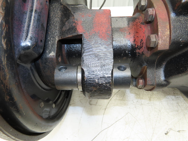 Hyster E50XM-27 Forklift Front Dual Wheel Drive Axle Assembly 6-Lug & Park Brake