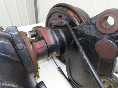 Hyster E50XM-27 Forklift Front Dual Wheel Drive Axle Assembly 6-Lug & Park Brake