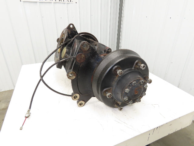 Hyster E50XM-27 Forklift Front Dual Wheel Drive Axle Assembly 6-Lug & Park Brake