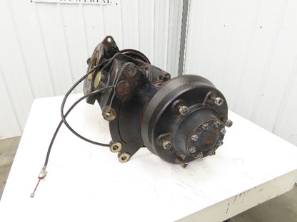 Hyster E50XM-27 Forklift Front Dual Wheel Drive Axle Assembly 6-Lug & Park Brake