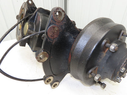 Hyster E50XM-27 Forklift Front Dual Wheel Drive Axle Assembly 6-Lug & Park Brake