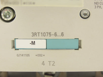 Siemens 3RT1075-6AP36 Sirius Motor Starter Contactor 400A 1000VAC 3 Pole 240V
