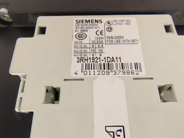Siemens 3RT1075-6AP36 Sirius Motor Starter Contactor 400A 1000VAC 3 Pole 240V