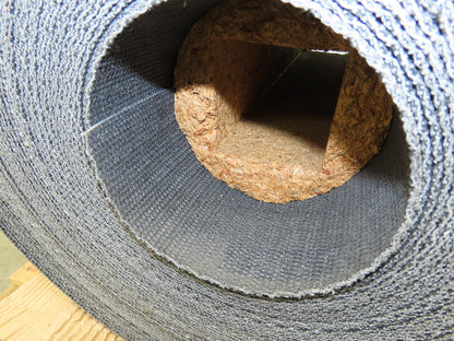 26"W x 200' Rough Top PVC Conveyor Belt Solid Woven Black 200' Length 1/8"Thick