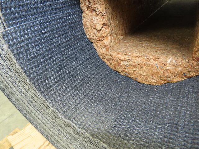26"W x 200' Rough Top PVC Conveyor Belt Solid Woven Black 200' Length 1/8"Thick