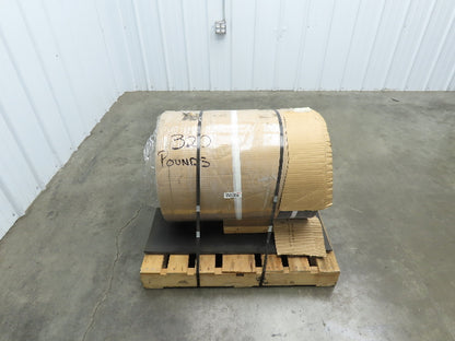 26"W x 200' Rough Top PVC Conveyor Belt Solid Woven Black 200' Length 1/8"Thick