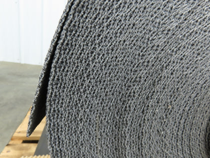 26"W x 200' Rough Top PVC Conveyor Belt Solid Woven Black 200' Length 1/8"Thick