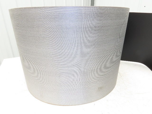 15.5"W x 290' Grooved Rubber Conveyor Belt 2-Ply Black Ribbed 290' Length