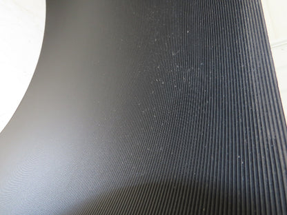 15.5"W x 290' Grooved Rubber Conveyor Belt 2-Ply Black Ribbed 290' Length