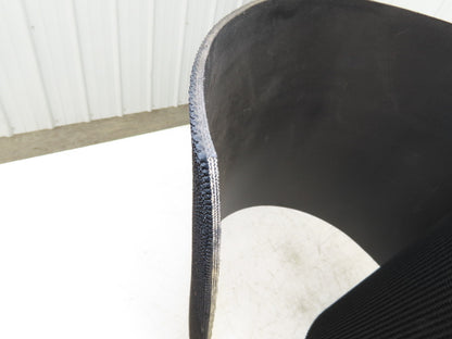 20"W x 35' Rough Grip Top Rubber Conveyor Belt 3-Ply Black 35' Length 9/32"Thick