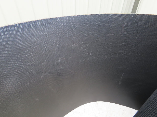20"W x 35' Rough Grip Top Rubber Conveyor Belt 3-Ply Black 35' Length 9/32"Thick