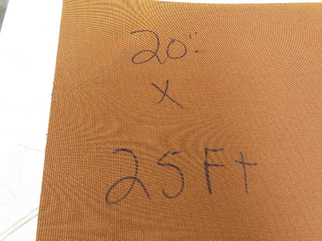20"W x 25' Rough Grip Top Rubber Conveyor Belt 2-Ply Black 25' Length 1/4"Thick