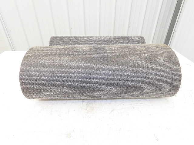 20"W x 10' Rough Grip Top Rubber Conveyor Belt 1-Ply Black 10' Length 9/32"Thick