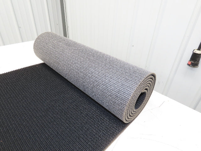 20"W x 10' Rough Grip Top Rubber Conveyor Belt 1-Ply Black 10' Length 9/32"Thick