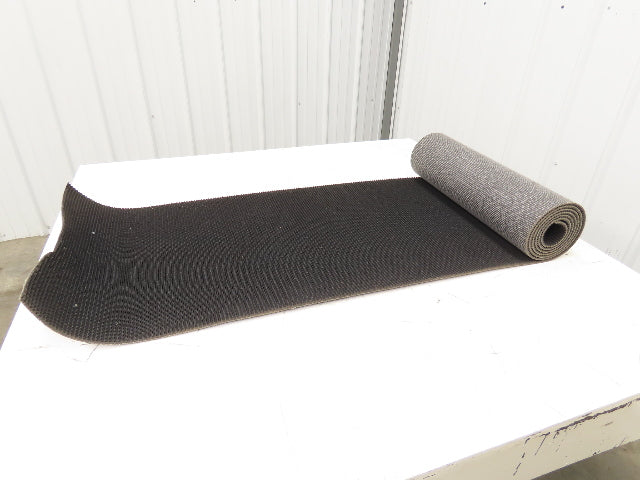 20"W x 10' Rough Grip Top Rubber Conveyor Belt 1-Ply Black 10' Length 9/32"Thick